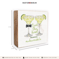 *Tied The Knot Personalized Block Sign