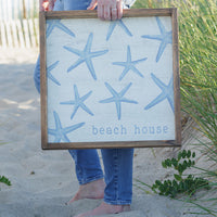 Scattered Starfish Personalized Wooden Serving Tray