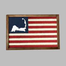 Load image into Gallery viewer, Cape Cod Flag Wooden Serving Tray
