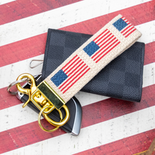 Load image into Gallery viewer, 50 Stars Flag Keychain
