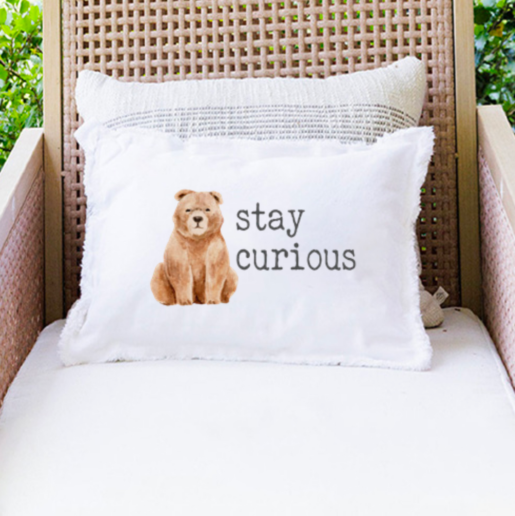 Stay Curious Lumbar Pillow