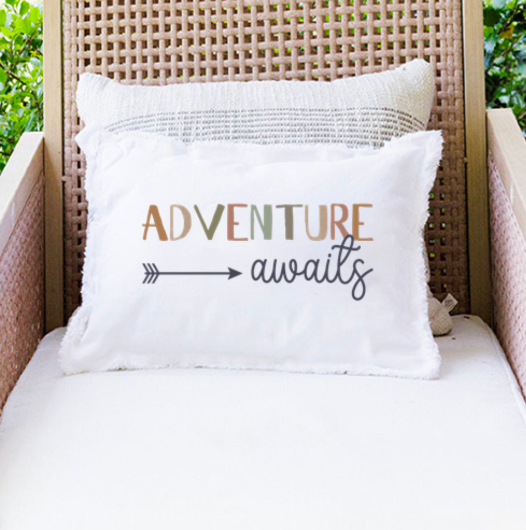 Adventure Awaits Lumbar Pillow
