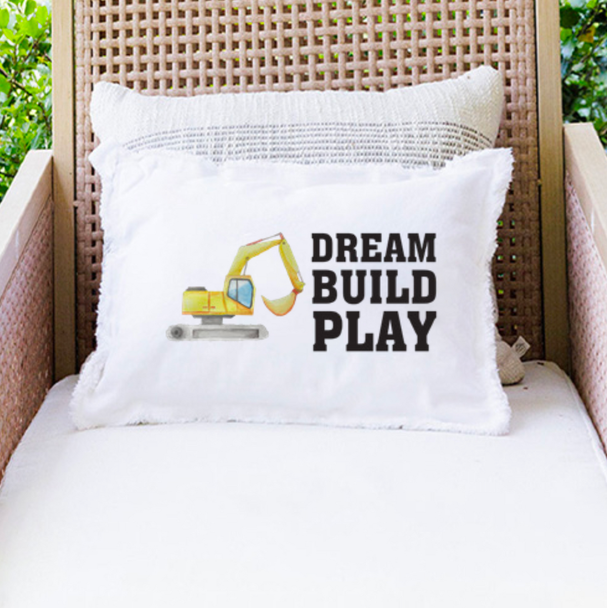 Dream Build Play Lumbar Pillow