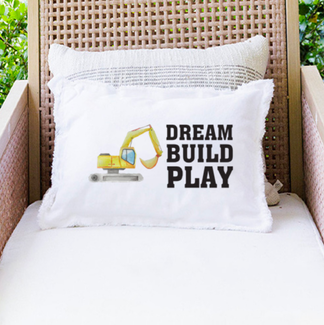 Dream Build Play Lumbar Pillow