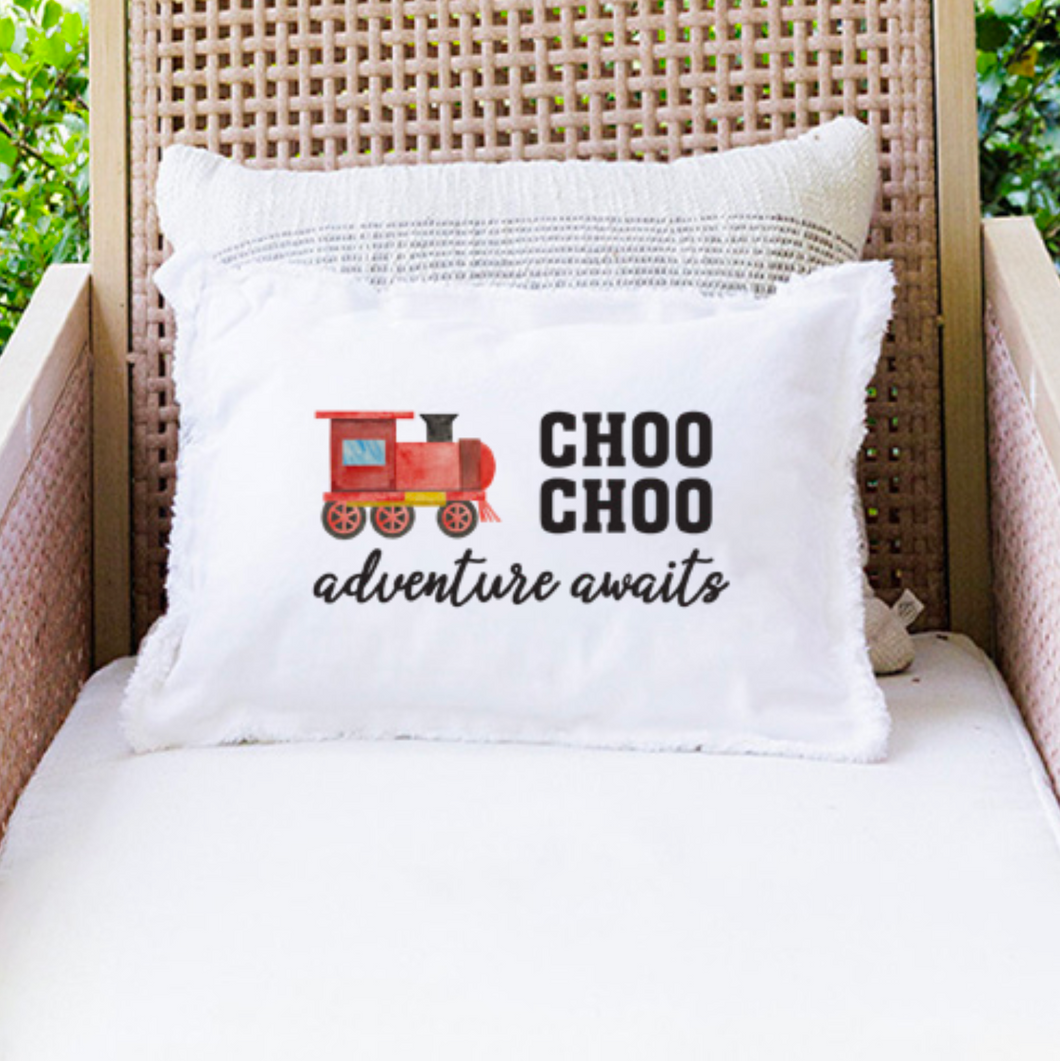 Choo Choo Lumbar Pillow