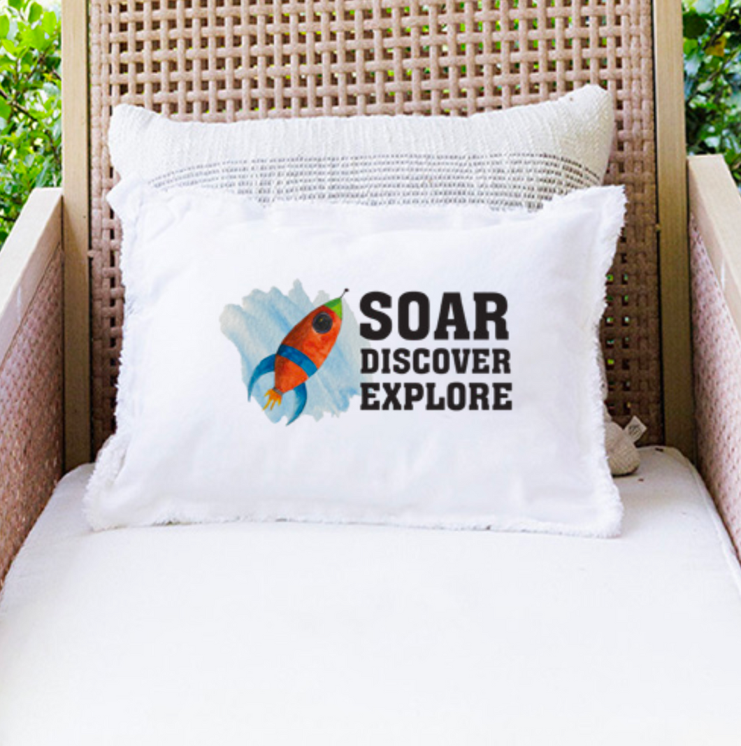 Soar Discover Explore Lumbar Pillow