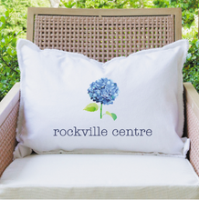 Load image into Gallery viewer, Personalized Hydrangea Lumbar Pillow
