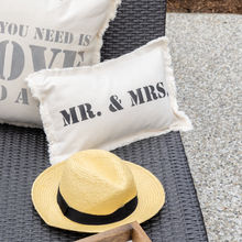 Load image into Gallery viewer, Mr. &amp; Mrs. Lumbar Pillow
