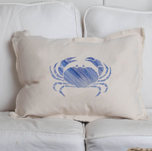 Load image into Gallery viewer, Brush Stroke Crab Lumbar Pillow
