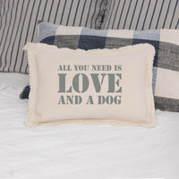 Love and Dog Lumbar Pillow