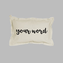 Load image into Gallery viewer, Your Word Script Lumbar Pillow
