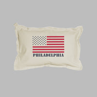 Personalized 50 Stars Flag Lumbar Pillow