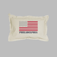 Load image into Gallery viewer, Personalized 50 Stars Flag Lumbar Pillow
