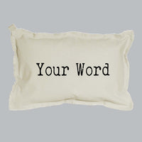 Your Word Typewriter Lumbar Pillow