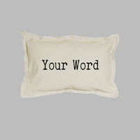 Your Word Typewriter Lumbar Pillow