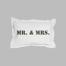 Load image into Gallery viewer, Mr. &amp; Mrs. Lumbar Pillow
