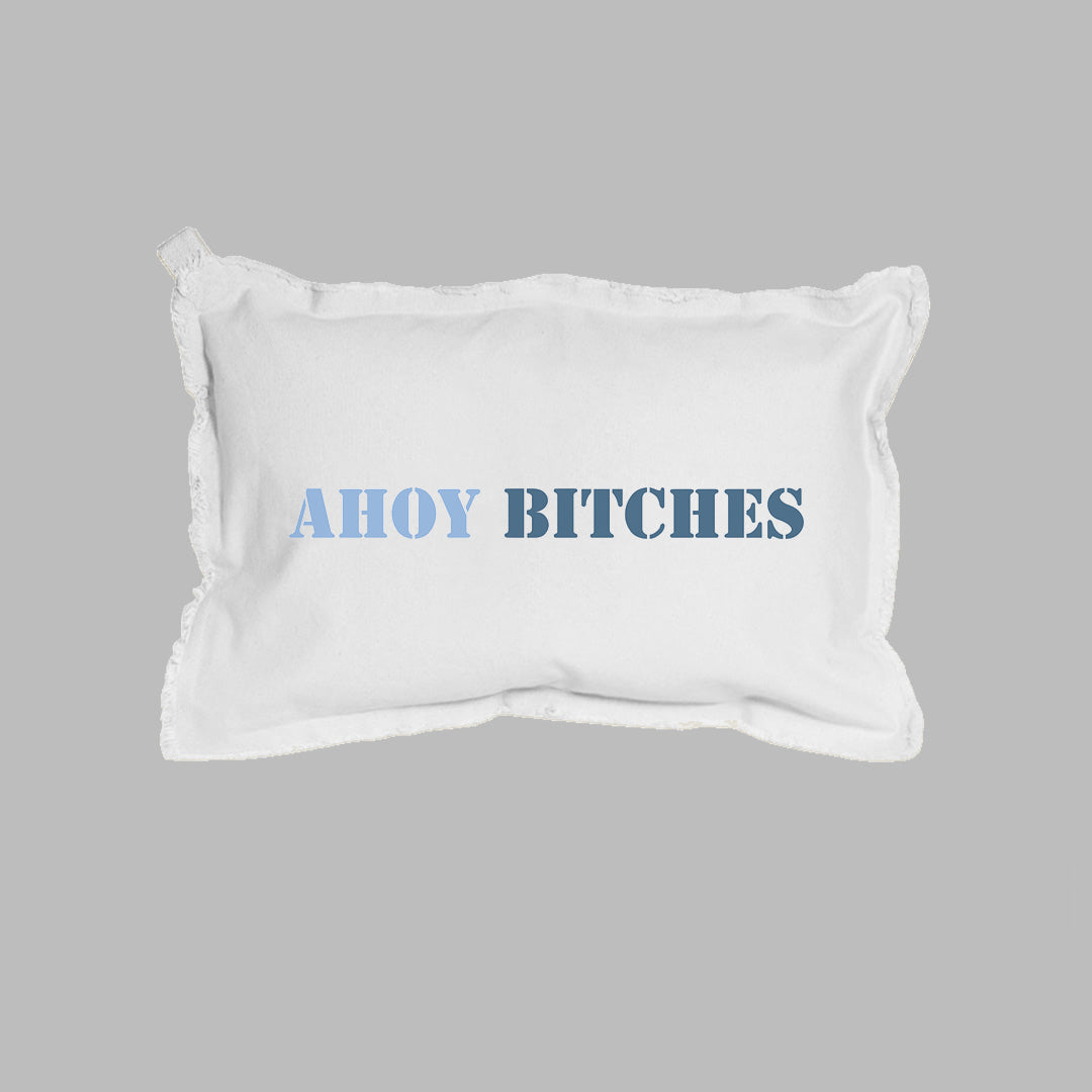 Ahoy Bitches Lumbar Pillow