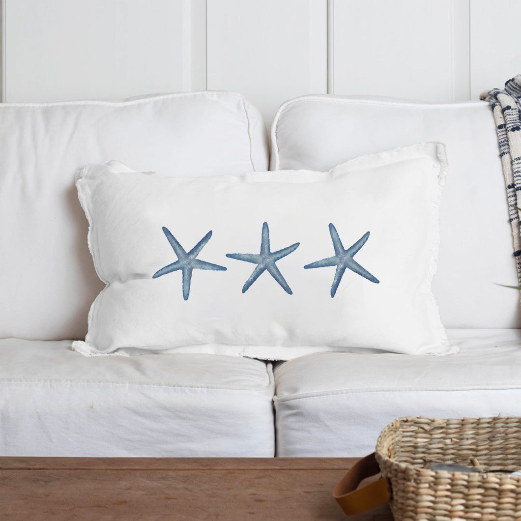 Three Starfish Lumbar Pillow