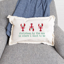 Load image into Gallery viewer, Christmas By The Sea Lumbar Pillow
