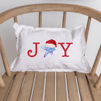 Joy Santa Starfish Lumbar Pillow