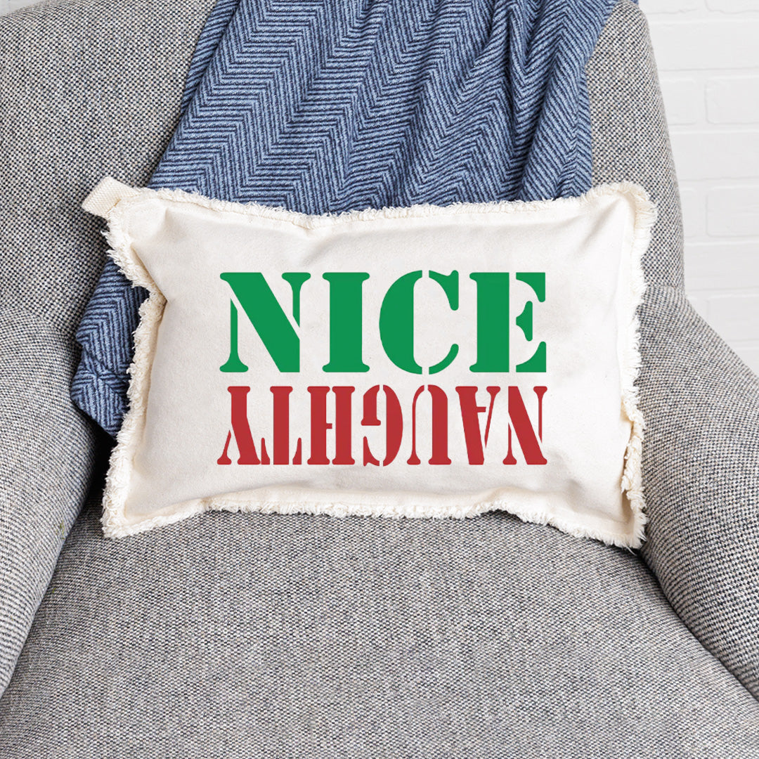 Naughty Nice Lumbar Pillow