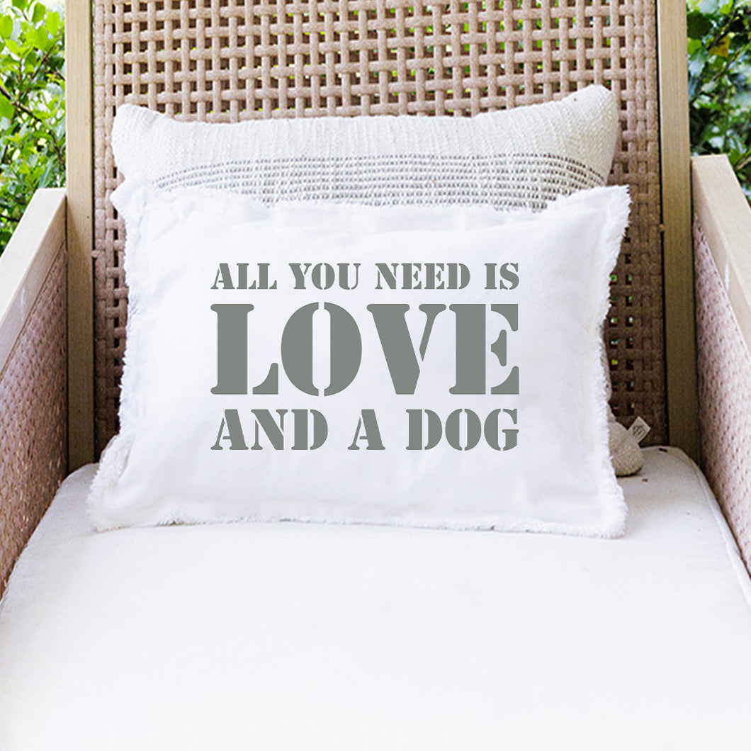 Love and Dog Lumbar Pillow