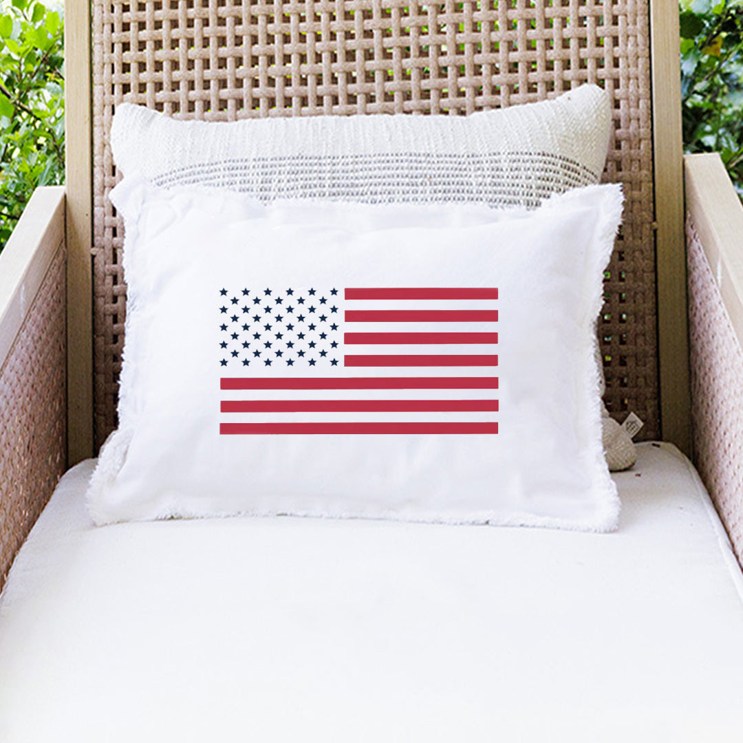 50 Stars Flag Lumbar Pillow