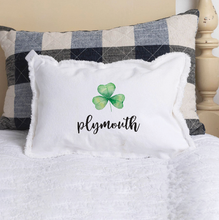 Load image into Gallery viewer, Personalized Shamrock Lumbar Pillow

