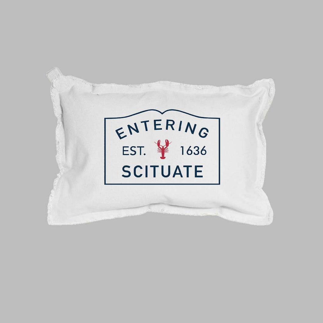 Personalized Lobster Entering Your Town Lumbar Pillow