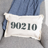 Personalized Zip Code Lumbar Pillow