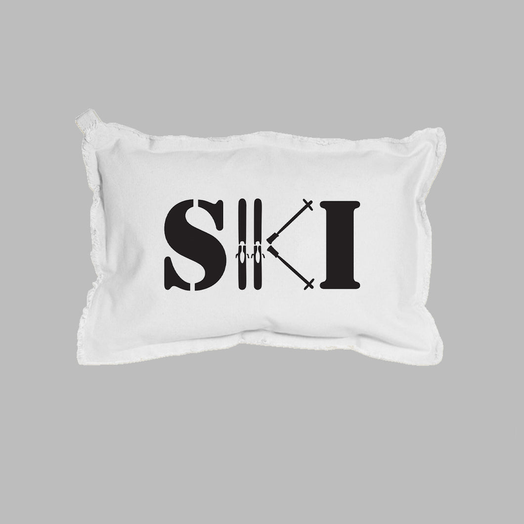 Ski  Lumbar Pillow