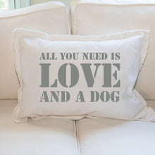 Load image into Gallery viewer, Love and Dog Lumbar Pillow
