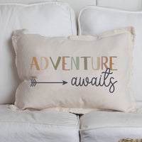 Adventure Awaits Lumbar Pillow