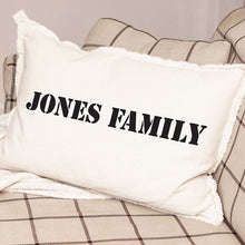 Load image into Gallery viewer, Your Word Stencil Lumbar Pillow
