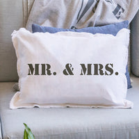 Mr. & Mrs. Lumbar Pillow