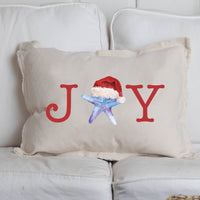 Joy Santa Starfish Lumbar Pillow