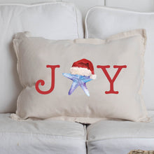 Load image into Gallery viewer, Joy Santa Starfish Lumbar Pillow
