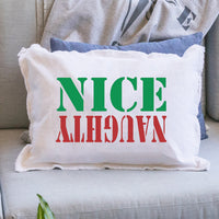 Naughty Nice Lumbar Pillow