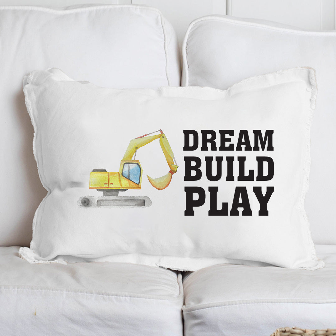 Dream Build Play Lumbar Pillow