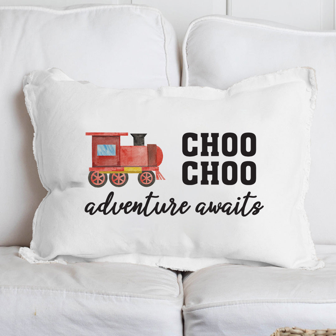 Choo Choo Lumbar Pillow