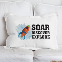 Load image into Gallery viewer, Soar Discover Explore Lumbar Pillow
