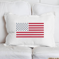 50 Stars Flag Lumbar Pillow