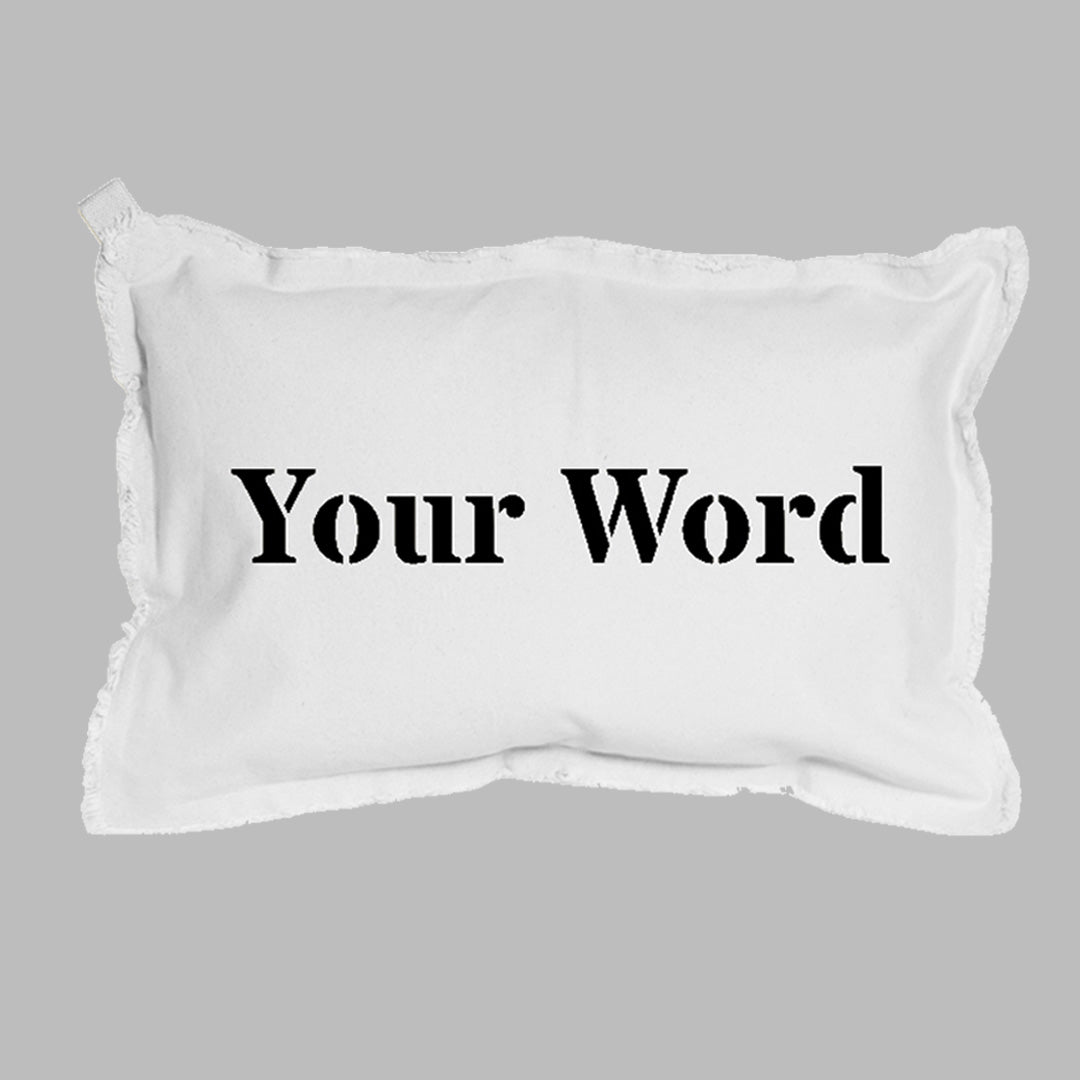 Your Word Times Lumbar Pillow