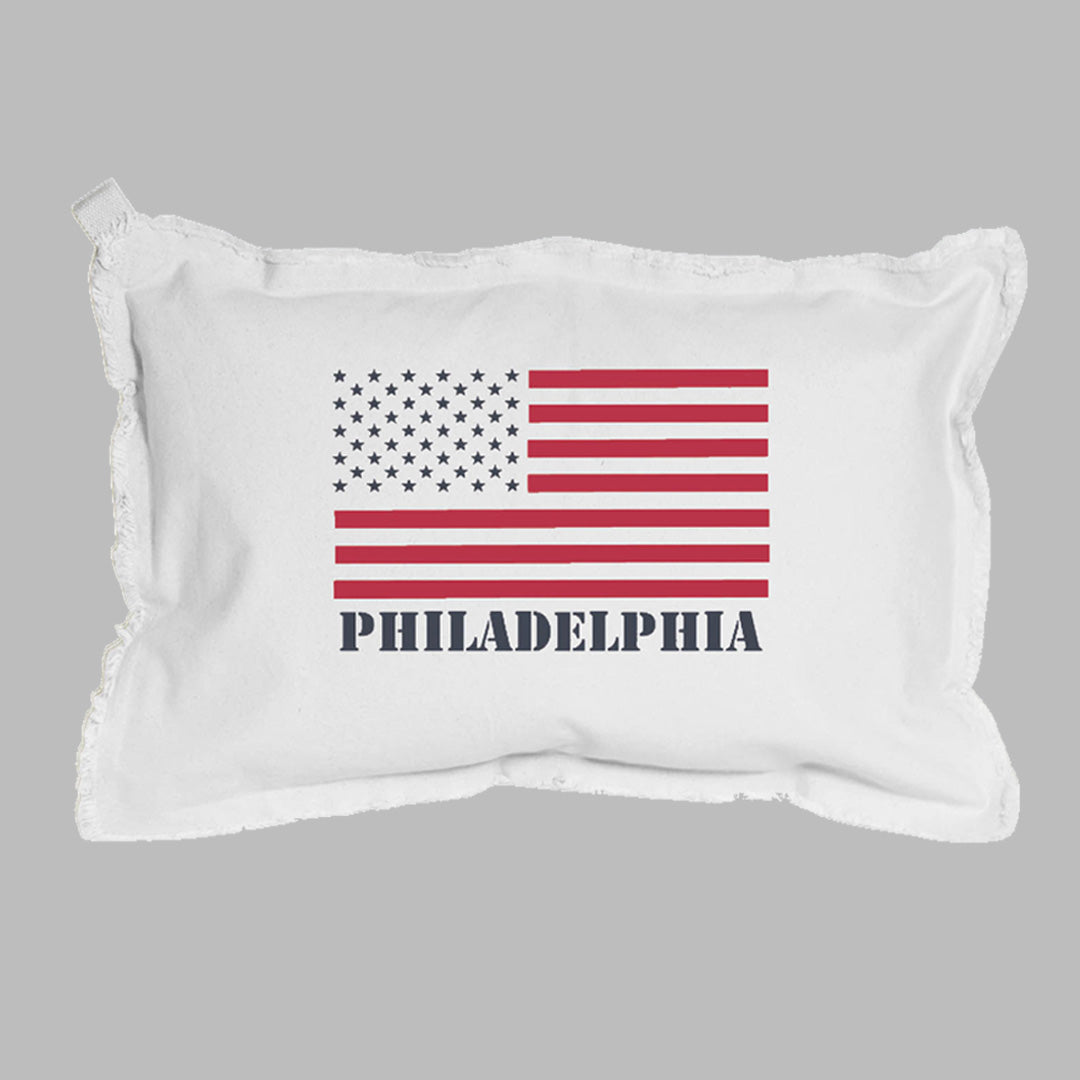 Personalized 50 Stars Flag Lumbar Pillow