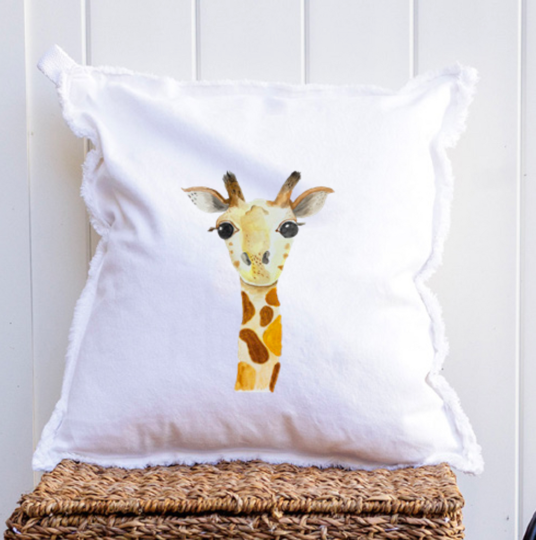 Giraffe Square Pillow