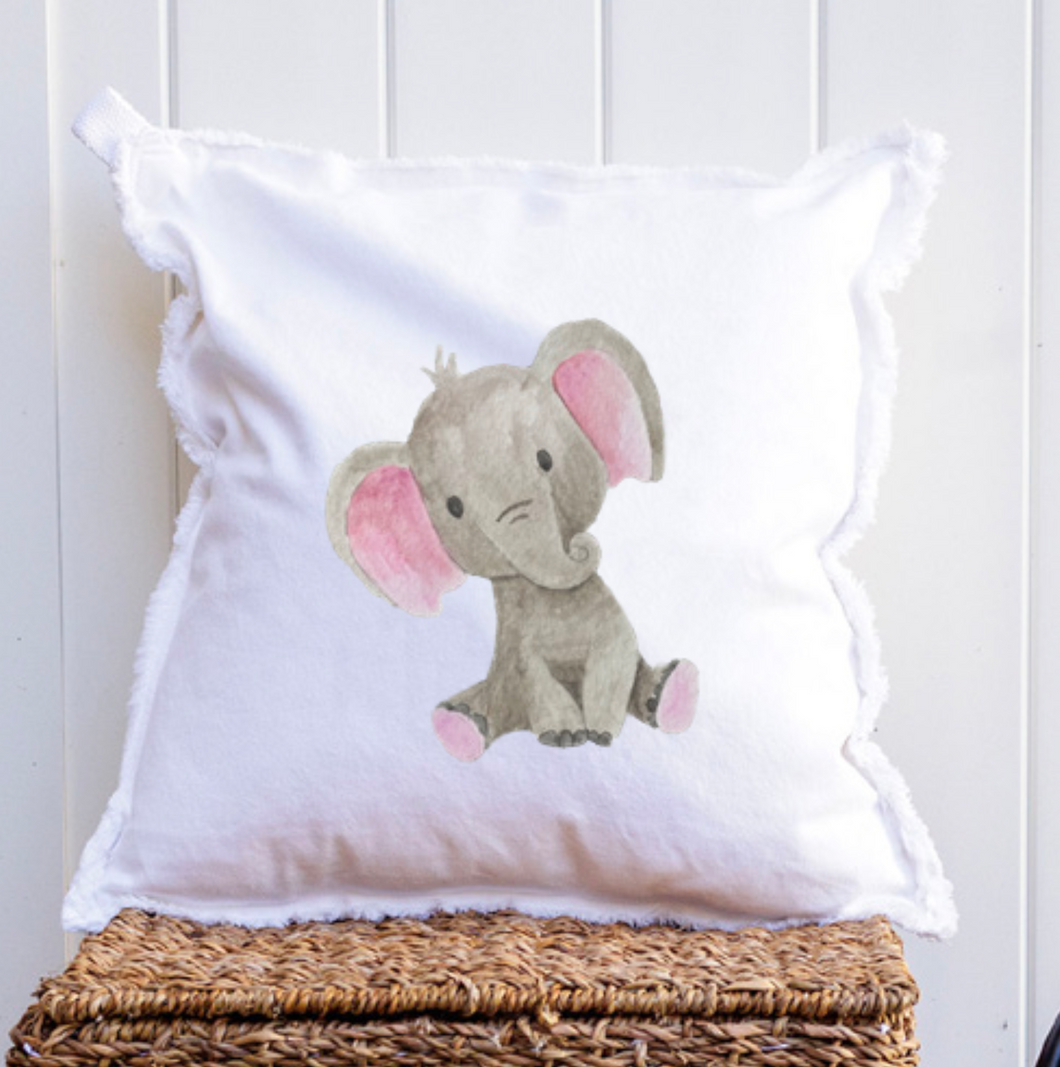 Elephant Square Pillow