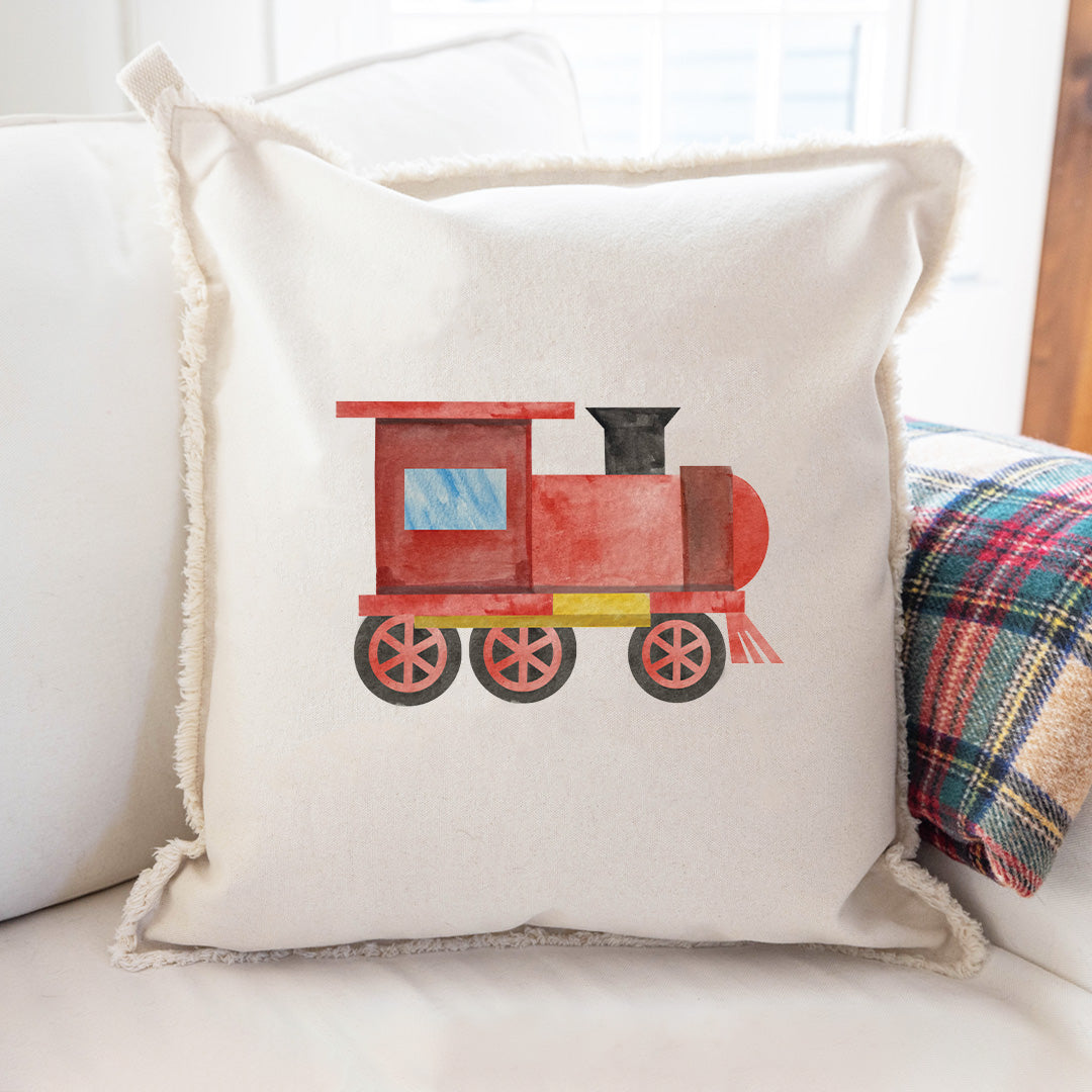 Train Square Pillow