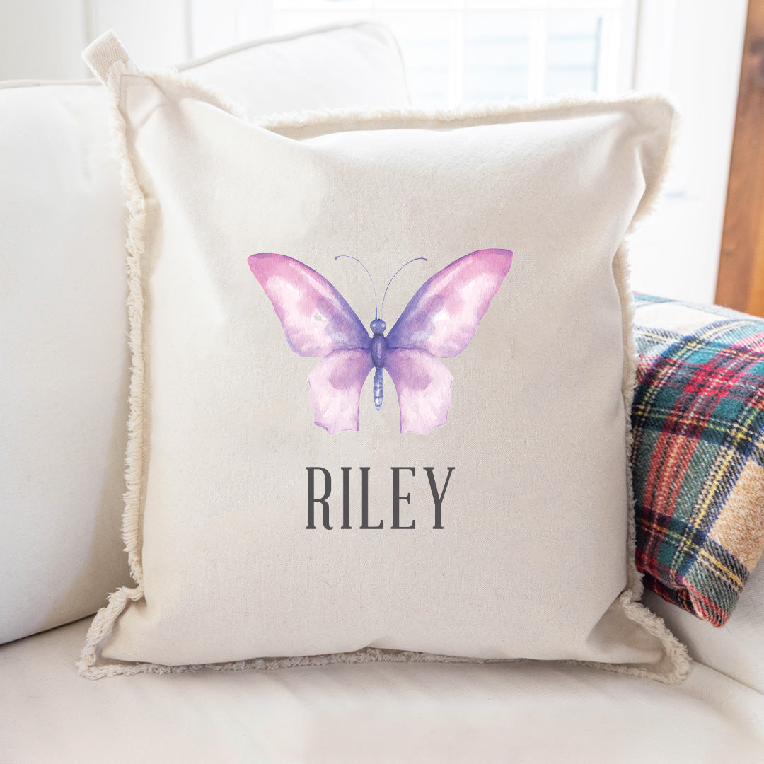 Personalized Butterfly Square Pillow