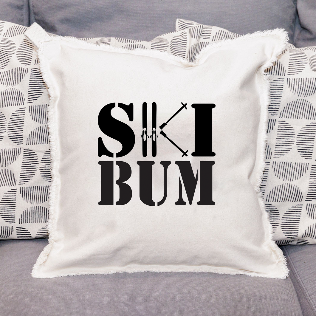 Ski Bum Square Pillow