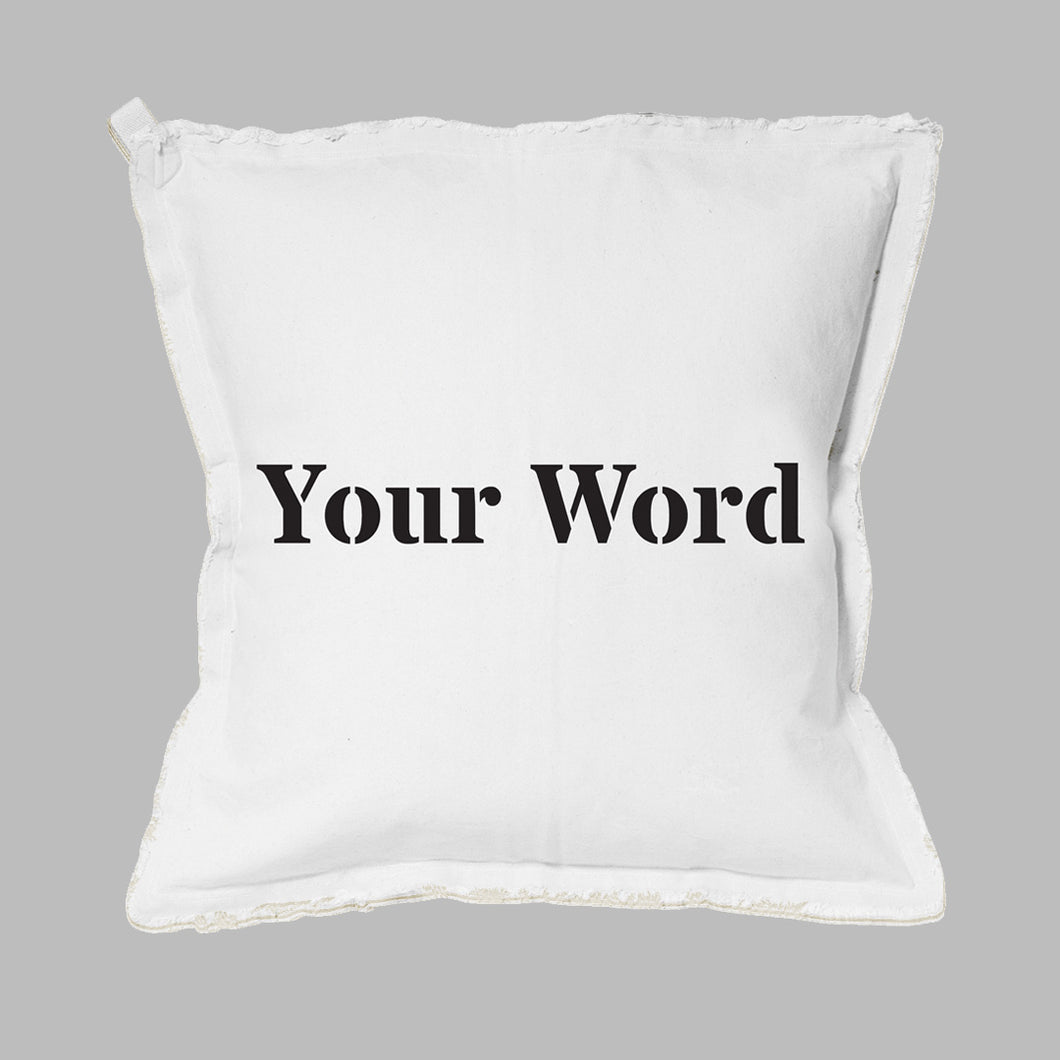 Your Word Times Square Pillow